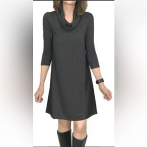 Weekday Anthropologie Saturday Sunday Grey Cowl Neck Dress Size Large. E97